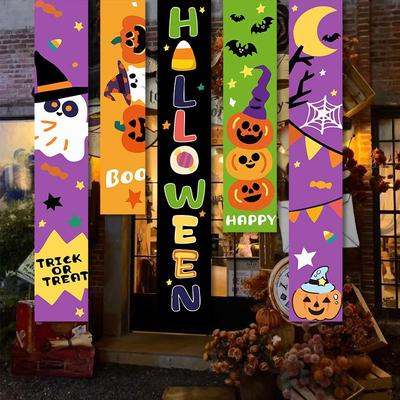 Баннер-фон для Хэллоуина: Тыквенные реквизиты, Декор для костюмов и Подвесные украшения для жуткой атмосферы