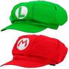 2pcs Super Mario Luigi Hat-kids Clothing-suitable For Carnival And Cosplay 52-54 Cm G 