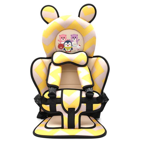 Car Seat Cover Cartoon Animal Pattern Adjustable Breathable Baby Car Seat Cushion for Children