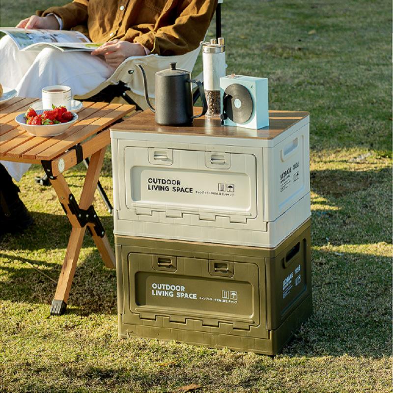 Ящик для хранения на открытом воздухе для кемпинга Складной ящик для хранения в автомобиле Ящик для еды Сумка для хранения на открытом воздухе для путешествий Кемпинговое снаряжение Хранение посуды