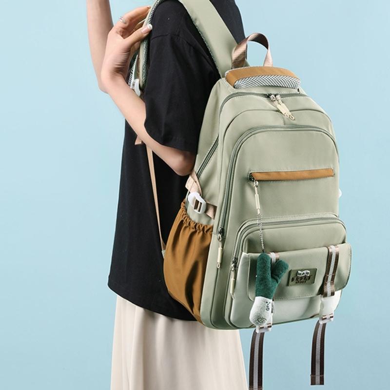 Универсальный школьный рюкзак для женщин, нейлоновая школьная сумка, модный рюкзак для ноутбука, крутая женская сумка для книг, студенческий большой рюкзак