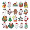 20PCS Christmas Multi-element Pendant Bracelet Ornament Keychain Alloy Creativity DIY Gift Accessories