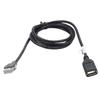 4-контактный USB-разъем, 4-контактный female-адаптер, для автомобильных установок, материал ABS, не деформирующаяся структура, практичный адаптер