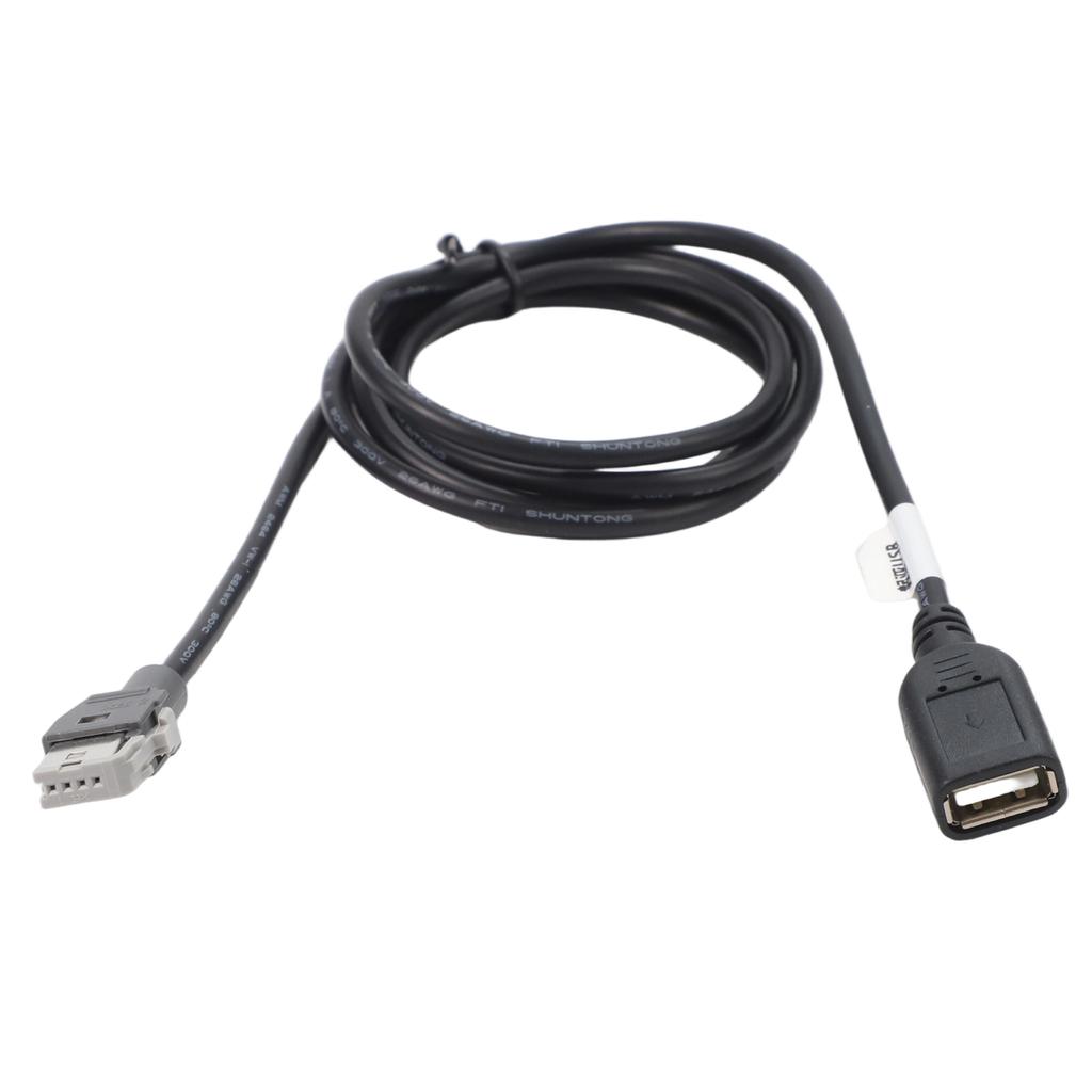 4-контактный USB-разъем, 4-контактный female-адаптер, для автомобильных установок, материал ABS, не деформирующаяся структура, практичный адаптер