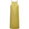 Solid Color Halter Neck Backless Sleeveless Dress Women Dresses Yellow-Green 8174586-510