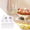 Прозрачная маленькая подставка-кормушка для бутылки с водой для хомяка для белок, герметичная бутылка для воды для хомяка, магнитный держатель