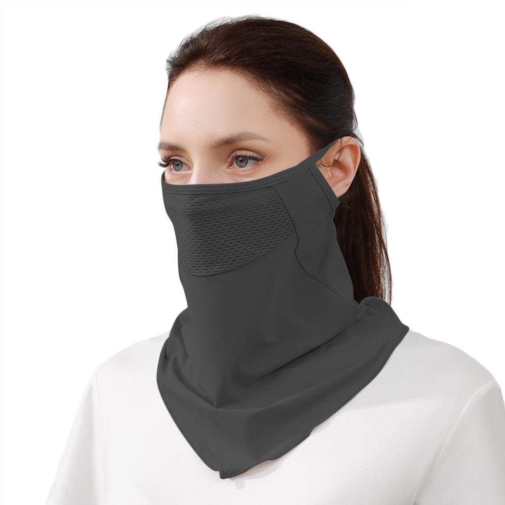 Ice Silk Summer Mask Sun Protection Neck Gaiter Scarf Breathable Cycling Balaclava Hiking