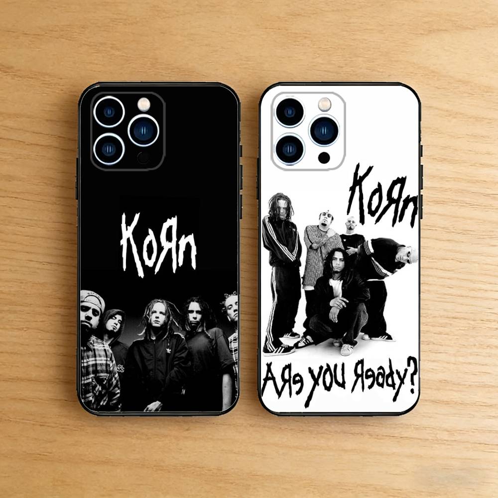 Metal Rock Band K-Korn Case For iPhone 17 16 15 14 13 12 11 Pro Plus Air 8 7 X XS Max Mini TPU Bumper