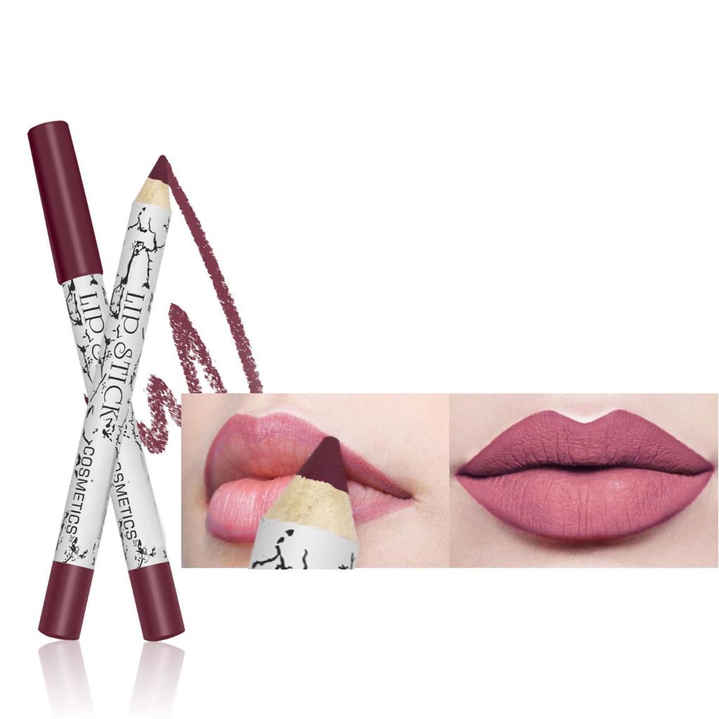 12Pcs Lipliners Set Matt Lip Liner Pencils Lipsticks Waterproof Lip Liner PLM