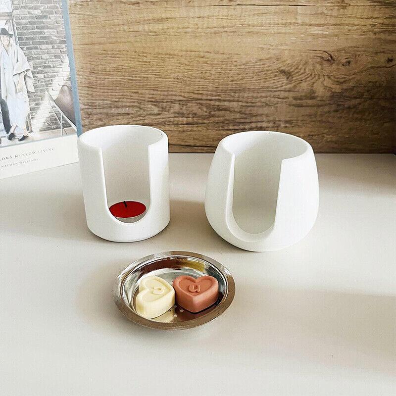DIY Incense Burner Mold Candle Holder Silicone Mold Hydroponic Plant Vessel Concrete Resin Silicone Mold Crafts Home Decoration