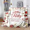 Christmas Series Flannel Cashmere Blanket  Santa Pattern Comfortable Warm Sofa Bed   Gift Blanket