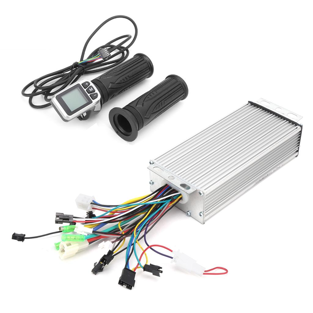 36V48V 1000W Brushless Controller and 124DX LCD Twist Throttle 2 In 1 for Electric Scooter