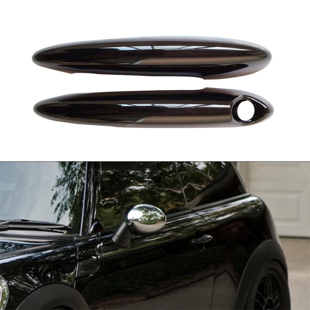 Door Handle Cover GLOSS BLK 2x For MINI Cooper S R50 R52 R53 R55 56 57 58 59 R61