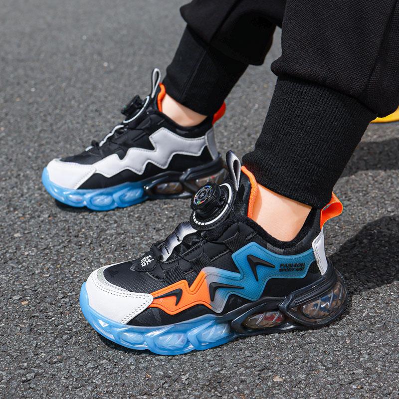 Осень/Зима Плюс Бархатные Кроссовки Для Девочек Детские Кроссовки Из Хлопка Кроссовки Водонепроницаемые Теплые Ультралегкие Кроссовки Для Мальчиков Для Зимы