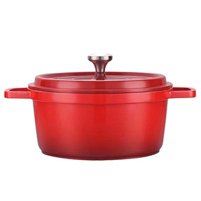 Эмалированная чугунная голландская печь с крышкой Домашняя кухня Эмалированная кастрюля для бульона Голландская печь Чугунная кастрюля Многофункциональная посуда