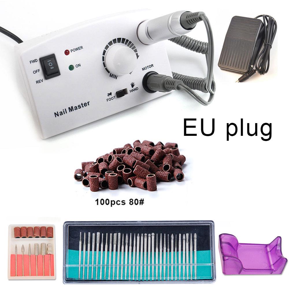 30 шт., 30000 об/мин, электрическое оборудование для маникюра, сверла для ногтей, фрезы, шлифовальный аппарат