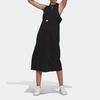 Adidas New Ribbed Sleeveless Dress With Brand Logo Women Dress Black HG4378