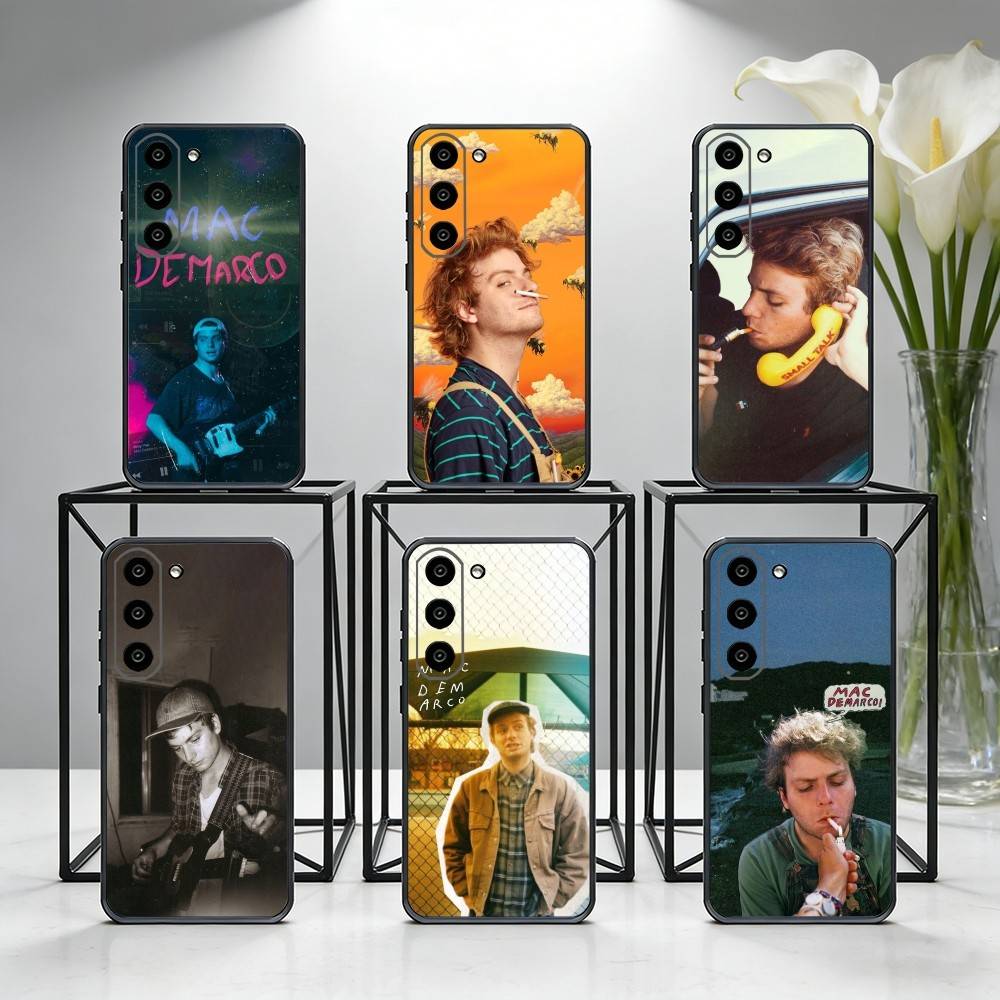 Чехол для телефона Mac D-DeMarco Singer для Samsung Galaxy A73, A72, A71, A70, A53, A52, A51, Других Мягкий Черный Чехол