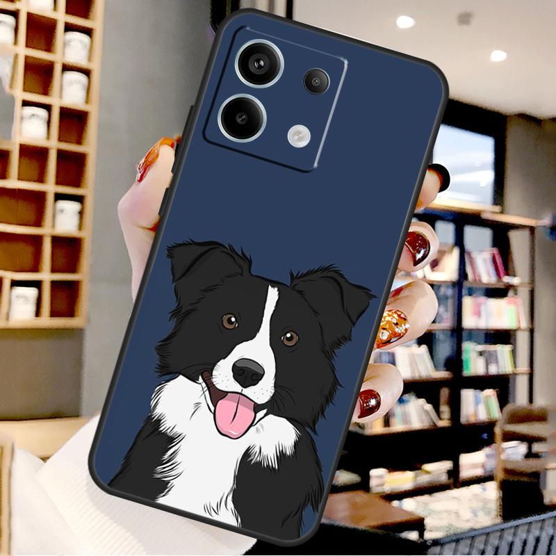 Собака Бордер-колли Для Xiaomi Redmi Note 14 Pro 12 11 9 10 13 15 Pro Plus Чехол Для Redmi 15 10C 12C 13C 14C 15C