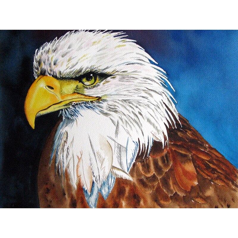 Новый 5D DIY алмазная живопись голова орла Алмазная вышивка животных вышивка крестиком полная круглая дрель домашний декор ручной художественный подарок