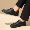Мужская повседневная обувь из натуральной кожи, деловая обувь на шнуровке, универсальная мужская обувь для ходьбы, классическая новая мужская обувь для свадьбы