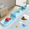 Splash Guard For Bathtub, Silicone Bath Tub Splash Guard For Kids, Bath Play Toy Holder Storage For Toddlers Baby