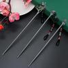 Hanfu Crescent Step Shake Hairpin Hair Accessories Hair Sticks For Buns Chinese Headwear Headdress Gift Alloy