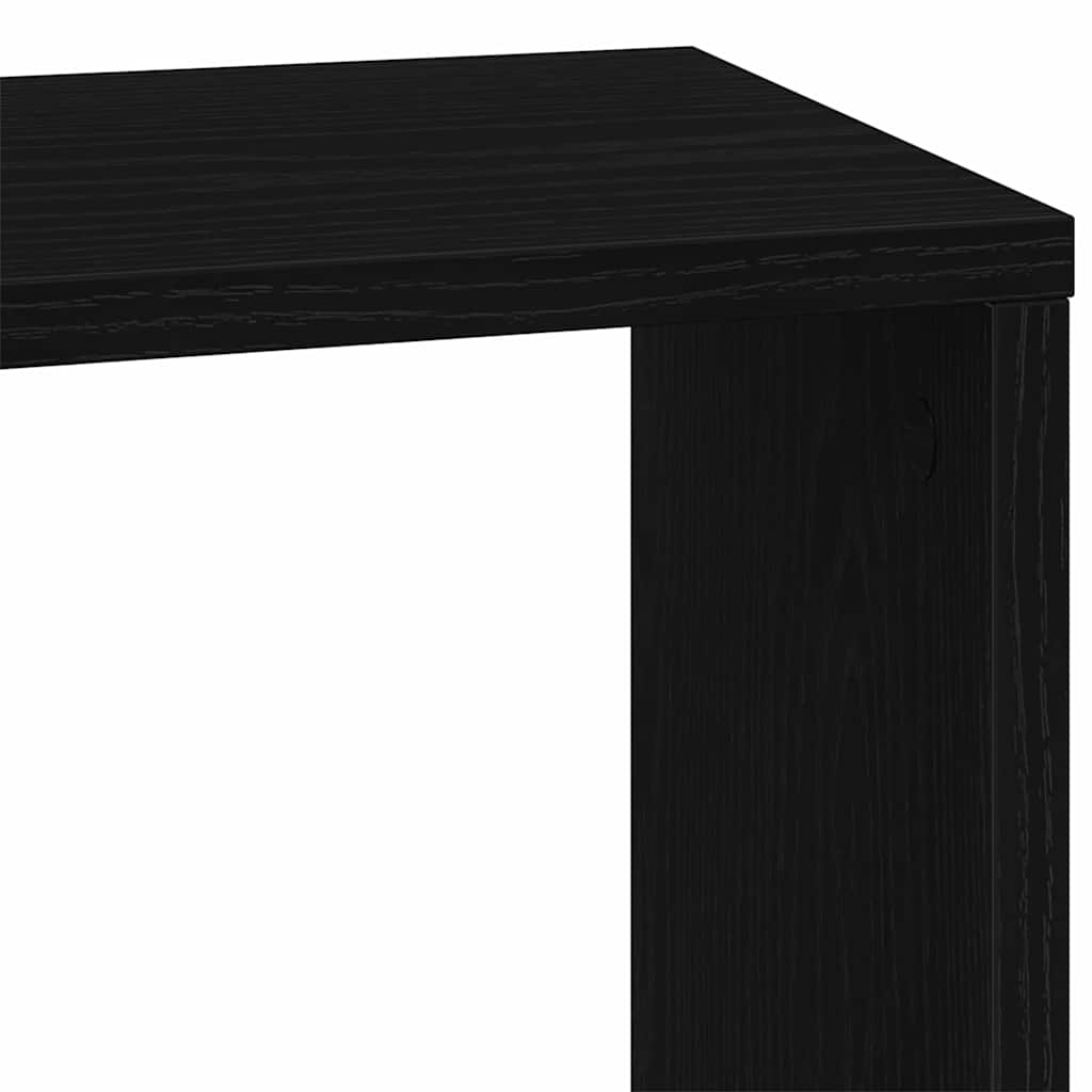 Bookshelf Black Oak Effect 45 x 23.5 x 162.5 cm