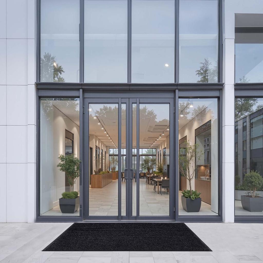 VEVOR Front Door Mat, 1829 x 1219 mm Commercial Floor Mat for Indoor and Outdoor, Stylish Striped Industrial Carpet with PVC Backing