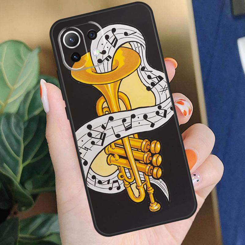 Чехол для скрипки и пианино для Xiaomi 15 14 Ultra 13T 14T 15T Pro 17 Pro Max POCO F8 F7 F5 F6 X5 X6 X7 Pro Чехол
