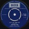 7inch Record JONATHAN KING - Let It All Hang Out F12988 Decca 1969 UK Pop Used