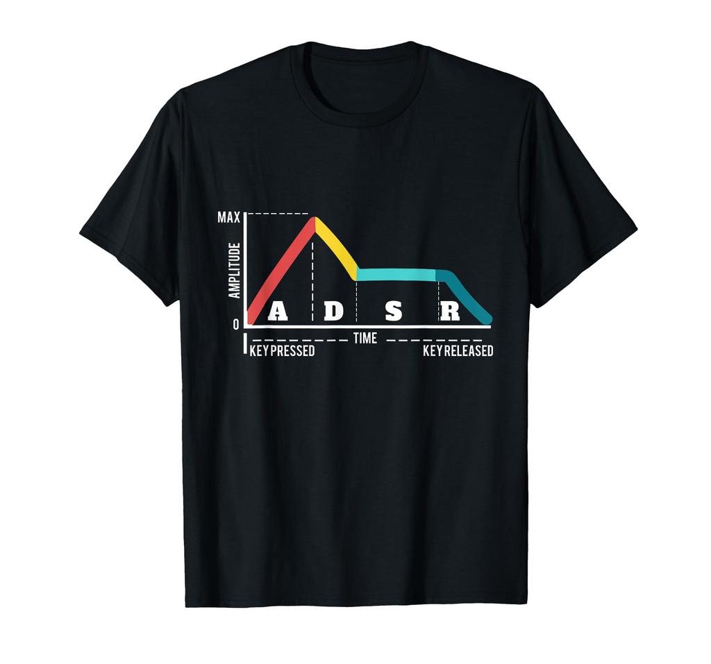 ADSR Модульный Жизненный Формовочный Синтезатор Футболка