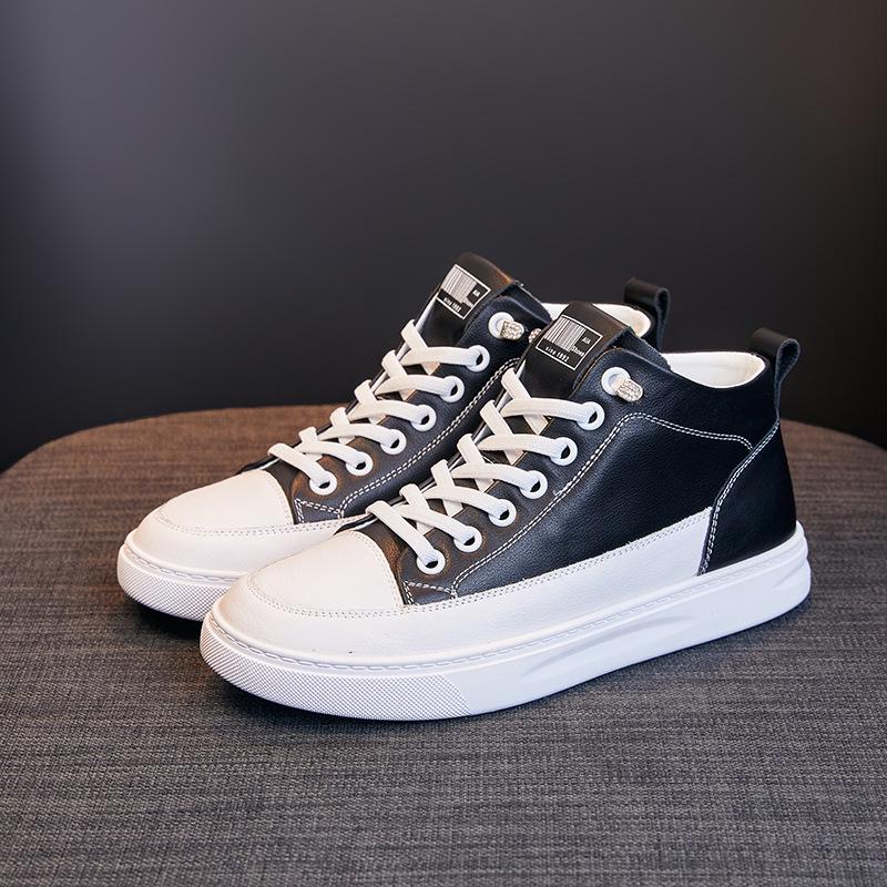 Женские повседневные универсальные туфли из натуральной кожи белого цвета на плоской подошве 2025 года