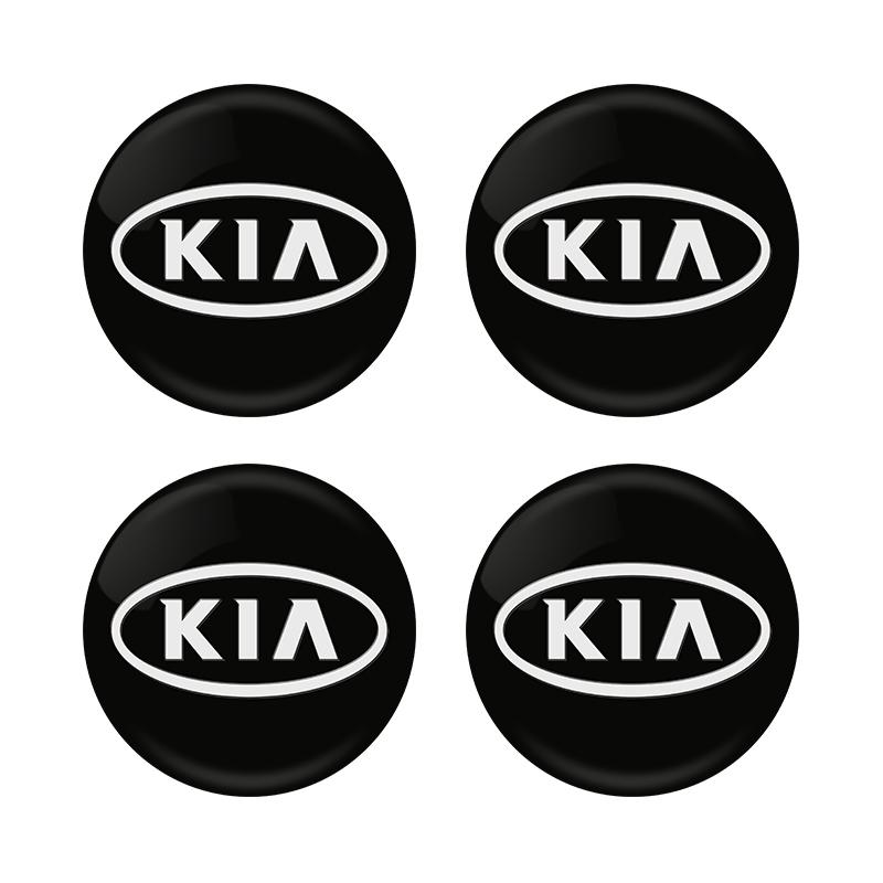 AAND1 4pcs 56mm Car Wheel Center Hub Cap Badge Emblem Decal Wheel Sticker For Kia Rio 3 4 Ceed Cerato Sportage Soul Sorento K2 K5 Flip