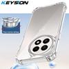 KEYSION Противоударный прозрачный чехол с четырьмя углами для OnePlus 13R 13 5G Мягкий ТПУ+ПК Прозрачная накладка для телефона для OnePlus 1+ Ace 5 Pro 5G