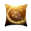 Золотая Рождественская Персиковая Бархатная Наволочка Новая Наволочка Квадратная с Цифровой Печатью Наволочка