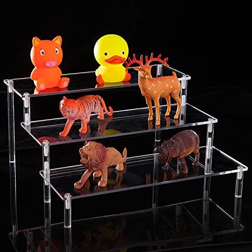 3-Tier Acrylic Display Stage, Figure/Collection Stand, Acrylic Stand, Collection Case, Assembled