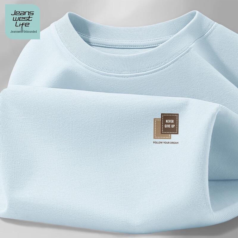 Мужская футболка с круглым вырезом Jeanswest LIFE, свободный крой, 100% хлопок