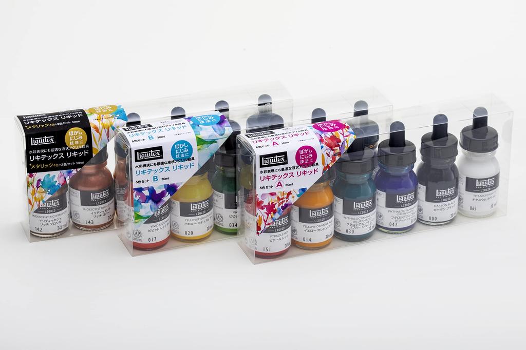 Liquitex Acrylic Paint Liquid 6-Color Set A (30ml)