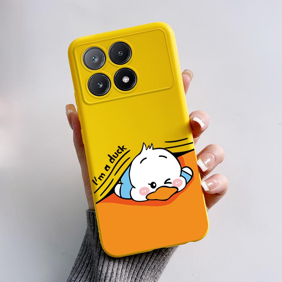 Для Xiaomi Poco X6 Pro Чехол Стильный Расписной Силиконовый Бампер Ударопрочный Чехлы для Телефона Чехол Coque Для Xiaomi Poco X6 Pro 5G Fundas