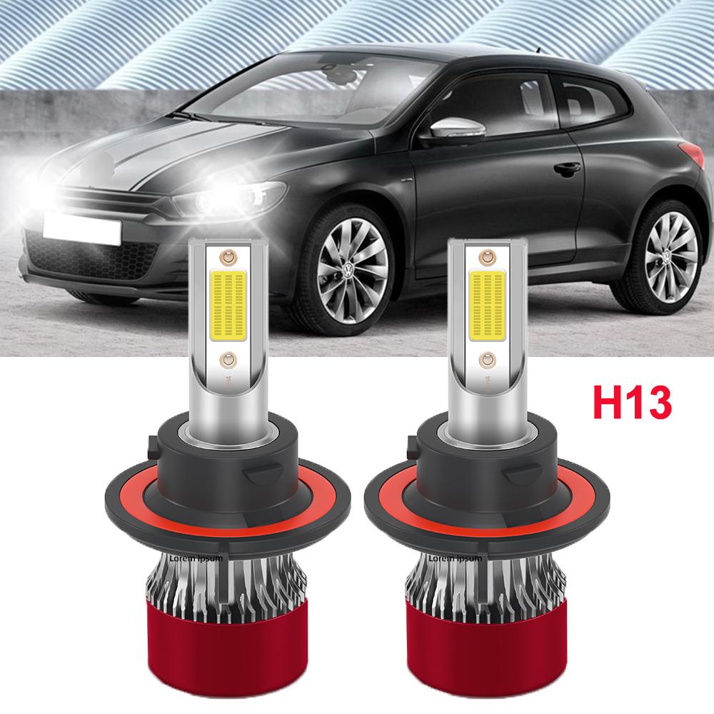 H13 9008 Светодиодные фары ближний/дальний свет и H11 H8 Противотуманные фары Комбо-набор 6000K Белый Суперяркость