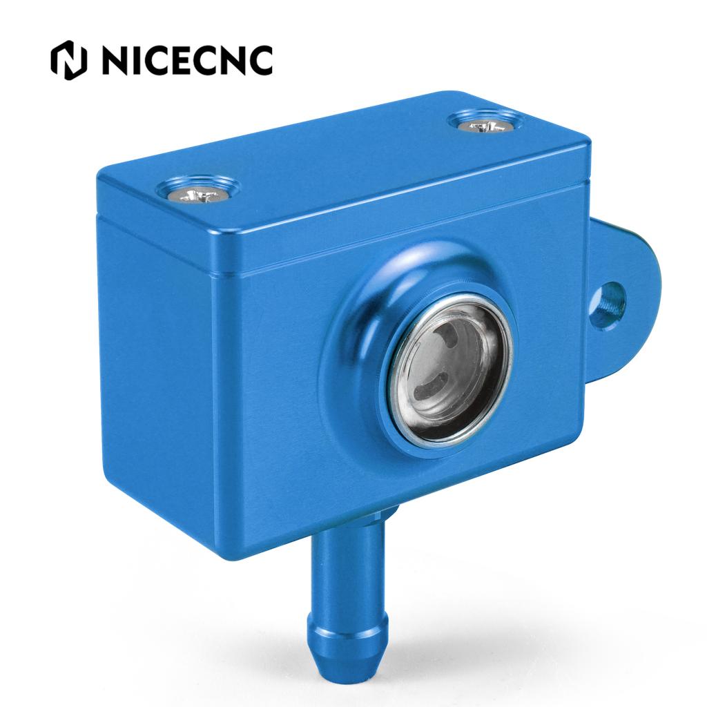 NICECNC For Suzuki DRZ400S DRZ400SM DR-Z 400S DR-Z 400SM 2000-2024 Aluminum Rear Brake Master Cylinder Reservoir Cover Cap
