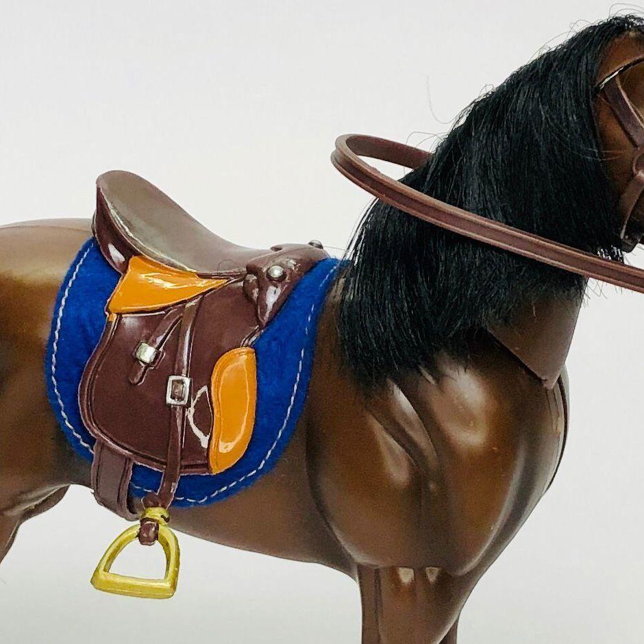 The dollhouse: simulation REINS saddle horse head riding supplies animal props mount model toy dolls