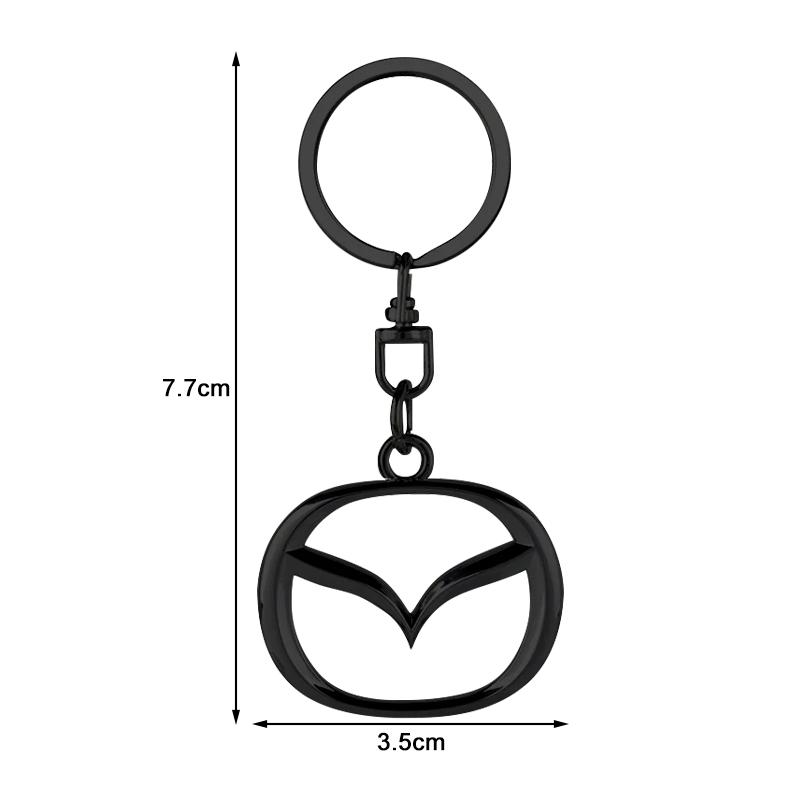 1 шт. 3D Металлический Значок Автомобиля Брелок Цинковый Сплав Брелоки Автоаксессуары Для Mazda 6 3 CX5 5 2 323 CX7 Demio Atenza Axela MX30 CX30 CX3 CX9 RX8 RX7
