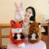 Плюшевая игрушка Животное Милый Простой Удобный Кролик Лиса Кукла Девочки Праздничный Подарок