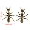 Creative Retro Vintage Ant Small Ornament Crafts Copper Carved Insect Tea Pet Cute Home Decorative Figurines Gifts