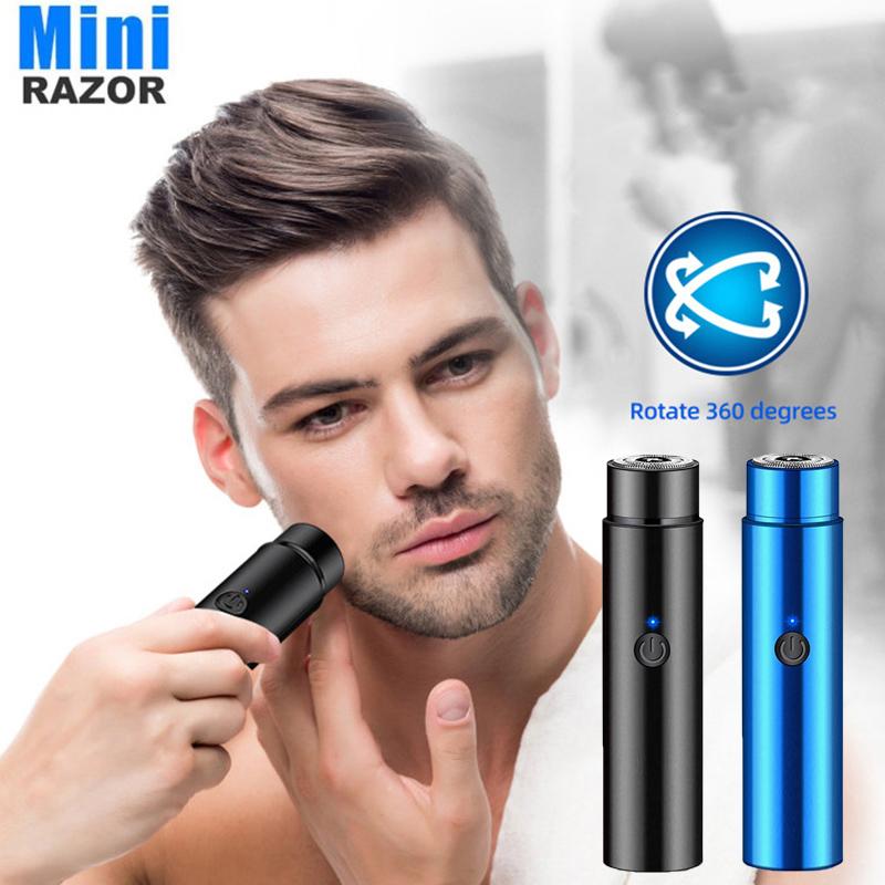 Mini Electric Shaver Portable Men's Shaver Electric Razor Beard USB Shaver Hair Removal