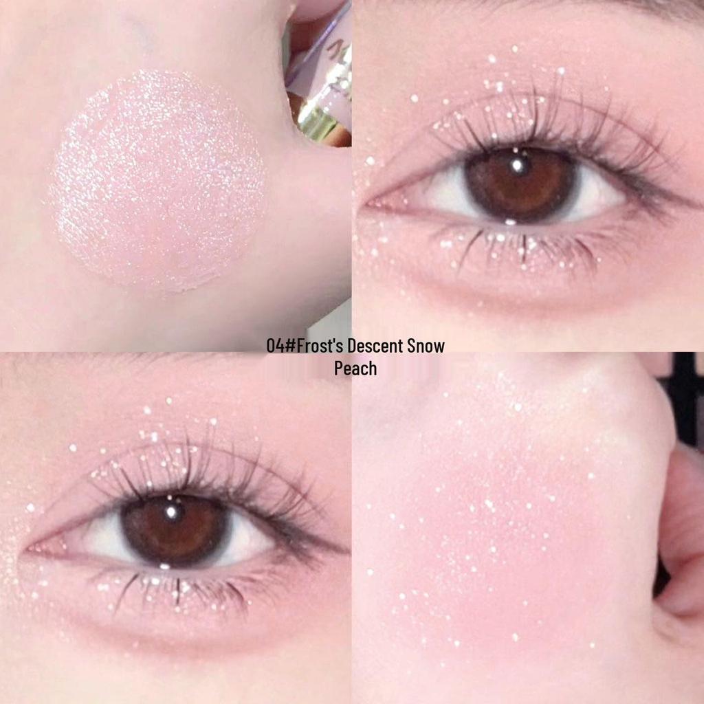 Kakashow Жидкие тени для век 'Звездное сияние': Жемчужный матовый хайлайтер с глиттером для осветления области под глазами.