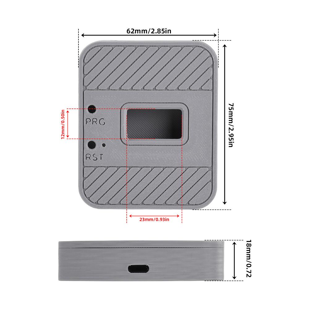 Case Kit for LoRa 32 V4 ESP32 WIFI Bluetooth Development Board Expansion Case Can Accommodate 14500 Lithium Batteries
