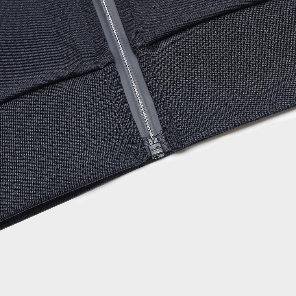 Fila Solid Color Casual Knit Stand Collar Long Sleeve Jacket Men Jackets Dark-Blue F11M411503A-NV